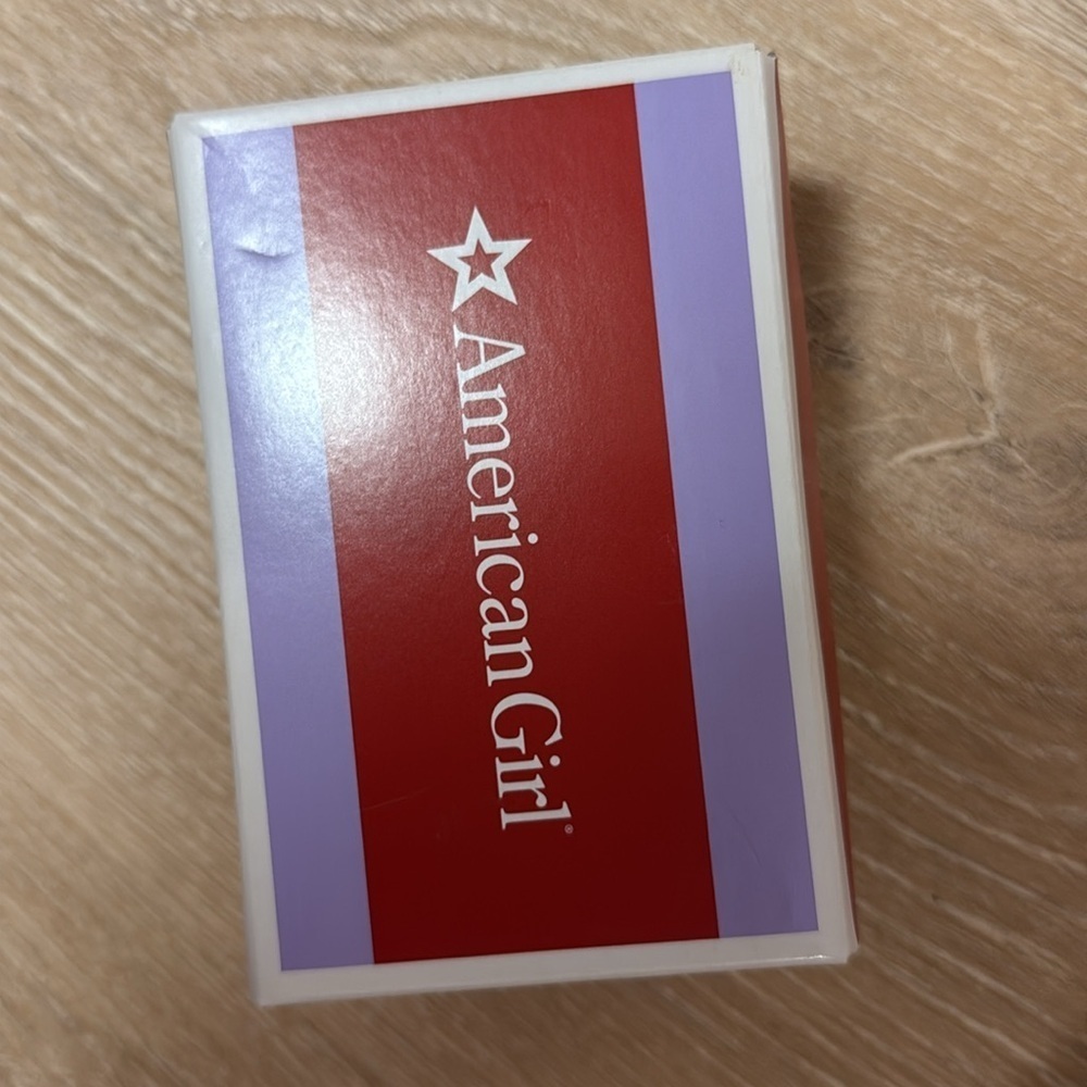 American Girl Doll TWO TONE SNEAKERS Pink Purple Tennis Shoe NWT IN BOX - Picture 4 of 4
